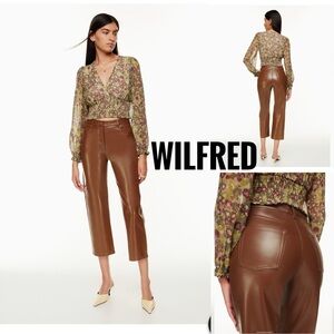 Wilfred Brown Straight Leg Pants
